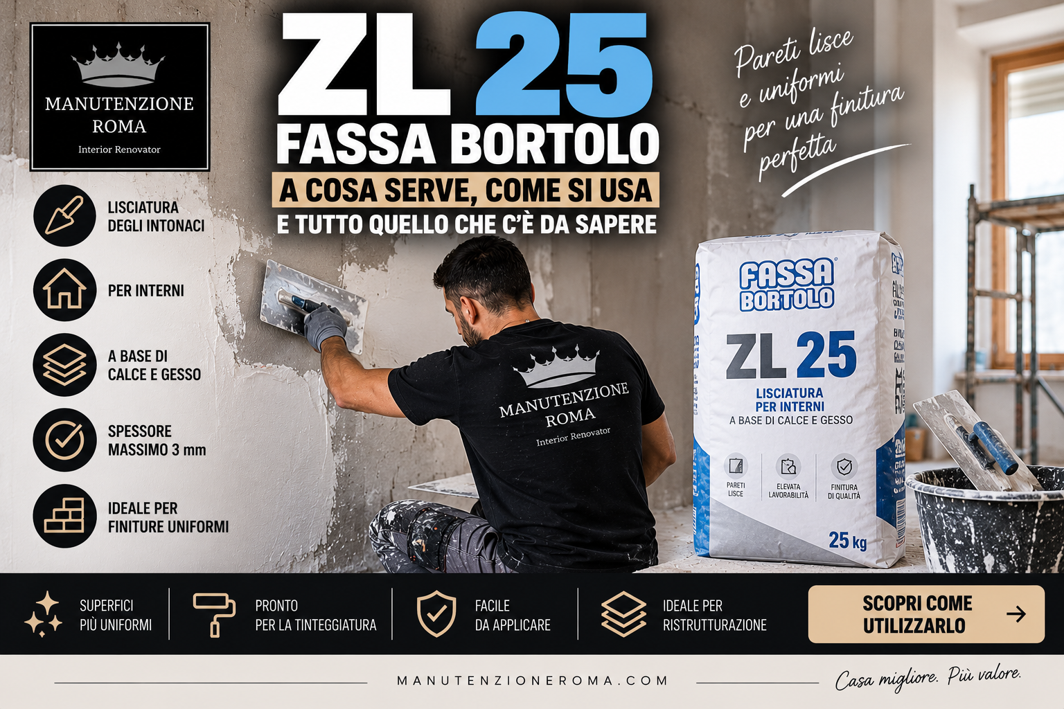 ZL 25 Fassa Bortolo: a cosa serve, come si usa e guida alla rasatura delle pareti